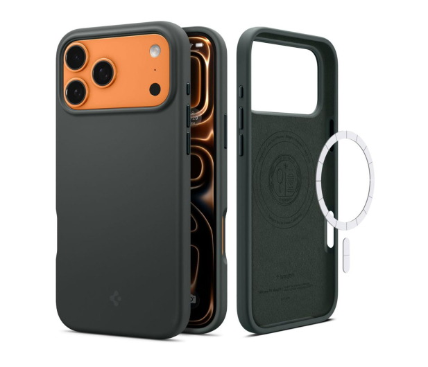 Spigen Silicone Fit Mag Magsafe do Iphone 17 Pro Abyss Green - 1359863 - zdjęcie